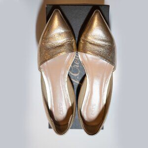 J.Crew Gold Dorsey Flats